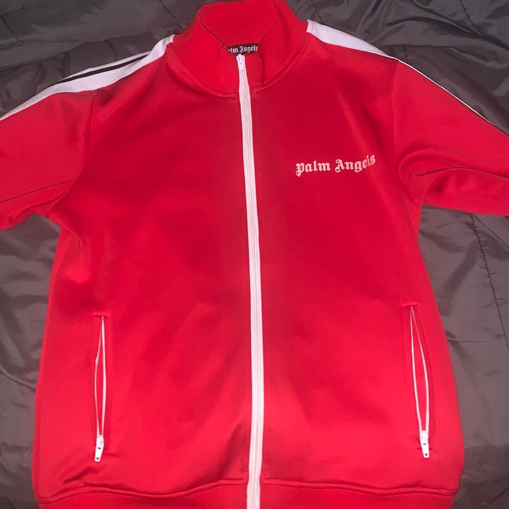Red palm angels jacket worn a couple of times